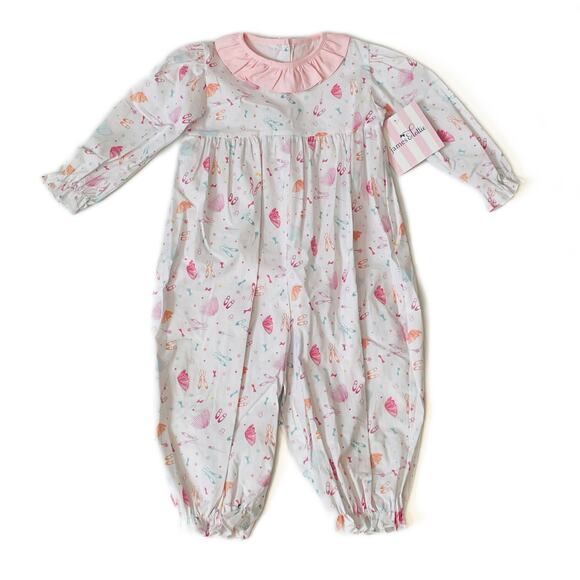 NWT James & Lottie 9M Evie Long Bubble in Ballet Barre Pink - Picture 1 of 7